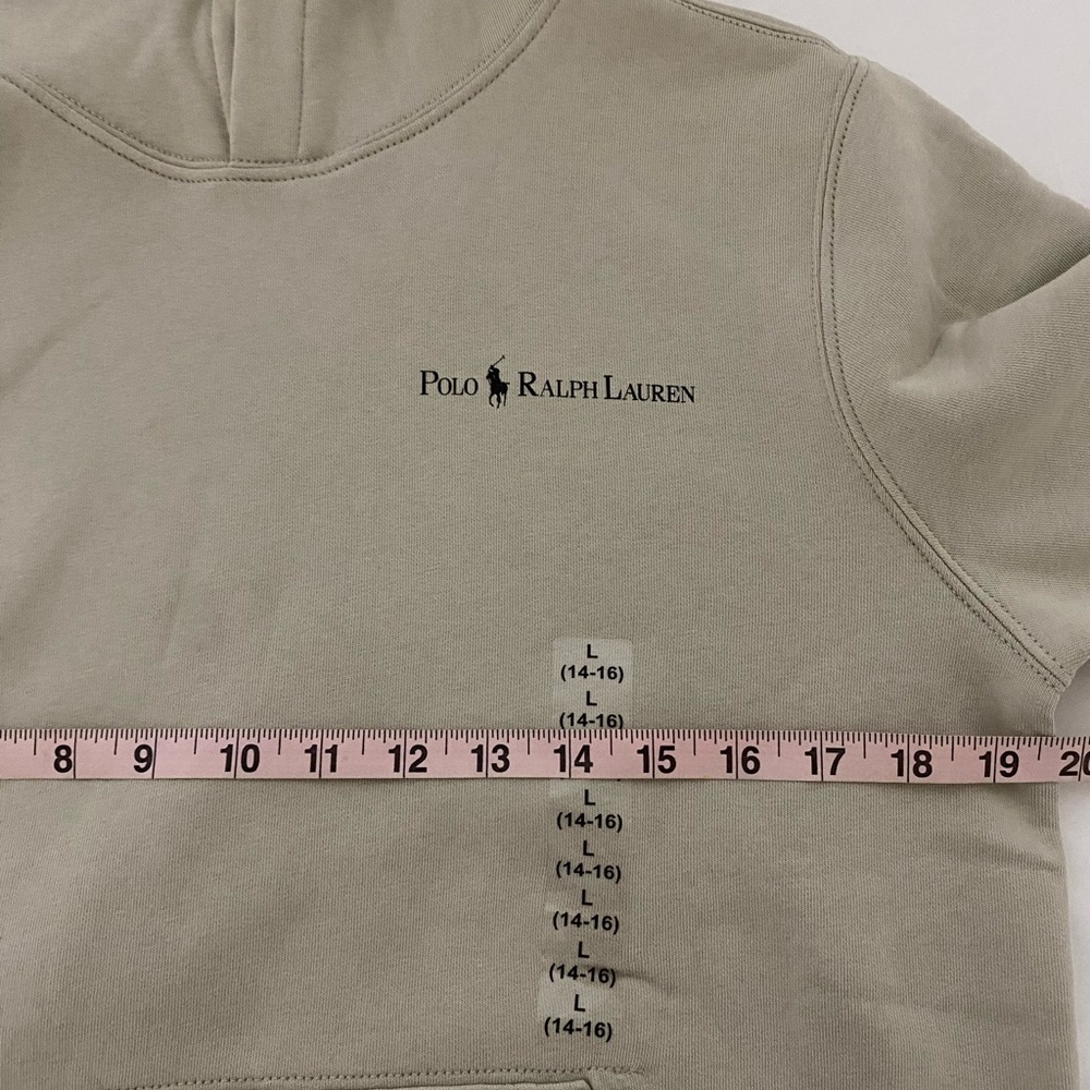 New- Polo Ralph Lauren Logo Fleece Pullover Hoodie Boys L(14-16) - Picture 7 of 8